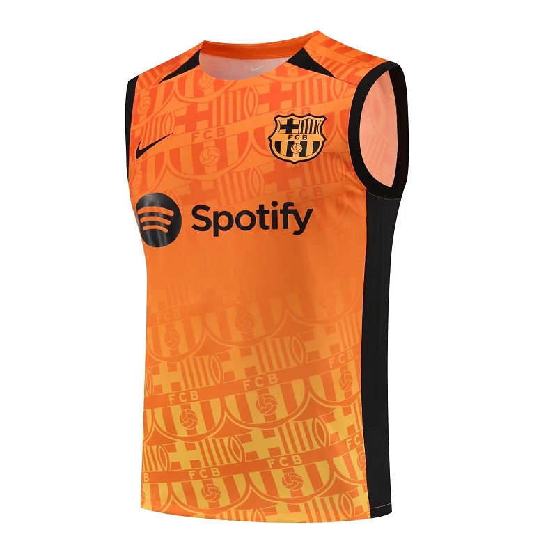 AAA Quality Barcelona 24/25 Orange Vest Jeresey